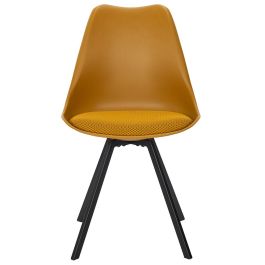 Home Deco Factory Silla Pp Con Cojín Atom Mostaza Contemporain