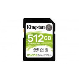 Tarjeta de Memoria Kingston CANVAS Select Plus 512GB SD XC/ Clase 10/ 100MBs Precio: 47.49999958. SKU: S55092236