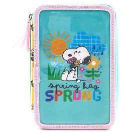 CYP BRANDS Plumier Snoopy Peanuts Triple Estuche Completo con 3 Cremalleras y 3 Compartimentos Contiene 39 Piezas Lápices Colores Rotuladores Bolígrafos Regla Horario Escolar Precio: 14.58999971. SKU: B14866KRAF