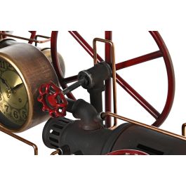 DKD Home Decor Reloj Sobremesa Vintage Dorado Plateado 20 x 26 x 40 cm (2 Unidades)