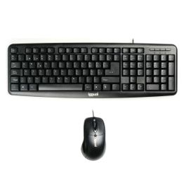 Teclado y Ratón iggual QWERTY USB Negro Qwerty Español Teclado y Ratón iggual QWERTY USB Negro Qwerty Español