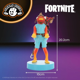 Exquisite Gaming Figura Fortnite Cable Guys Fishstick con Cable USB - Soporte para Smartphone y Accesorios Pequeños 20 cm