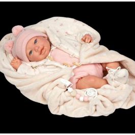 Muñeca reborn arias 45 cm elba c/manta Muñeca reborn arias 45 cm elba c/manta