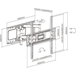 Soporte para TV móvil 32 - 70 - Stell - SHO 5610 Soporte para TV móvil 32 - 70 - Stell - SHO 5610