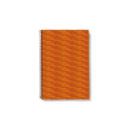 Cuaderno Espiral Liderpapel Cuarto Multilider Tapa Forrada 80H 80 gr Cuadro 4 mm Con Margen Naranja