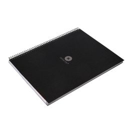 Cuaderno Espiral A4 Micro Antartik Dots Tapa Forrada 80H 90 gr Rayado Puntos 1 Banda 4 Taladros Negro