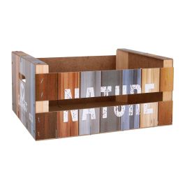 Confortime Caja de Madera Brillo Nature, 36 x 26.5 x 17 cm (6 Unidades)