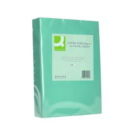 Papel Color Q-Connect Din A4 80 gr Verde Paquete De 500 Hojas