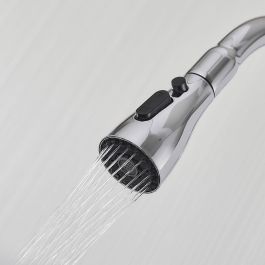 Grifo Monomando Fontastock Cromo Acero Inoxidable Latón Cerámico Aleación de Zinc Forma de C Alto