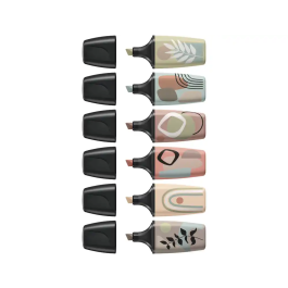 Stabilo Rotulador Boss Mini Naturevibes Estuche 6 Unidades Colores Surtidos Fluorescente 2/5 mm