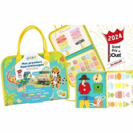 Bolsa de Actividades Montessori JADE - Juego Educativo Sensorial para Niños - Viajes - Aprende Alfabeto, Números, Colores, Puzle Jungla - Diseño Francés