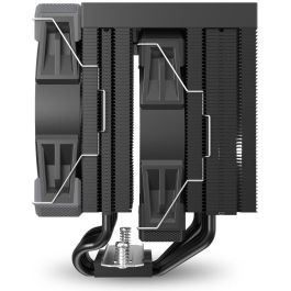 Sharkoon A60 RGB Refrigerador de Aire para CPU Doble Torre con 2 Ventiladores 120mm PWM, RGB, 6 Tubos Calor Cobre, 260W TDP Negro