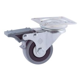 Rueda platina ø50mm (rueda) freno goma gris cr07181 afo Rueda platina ø50mm (rueda) freno goma gris cr07181 afo