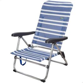 Silla playa aluminio plegable mykonos 5 posiciones 61x50x85 cm con asa. Silla playa aluminio plegable mykonos 5 posiciones 61x50x85 cm con asa.
