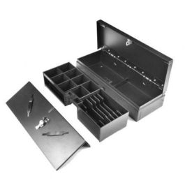 Premier V46 HQ-B V46HQB6B8CB Cajón Portamonedas Automático Apertura Vertical 46cm RJ12 Negro 6 Billetes 8 Monedas Premier V46 HQ-B V46HQB6B8CB Cajón Portamonedas Automático Apertura Vertical 46cm RJ12 Negro 6 Billetes 8 Monedas