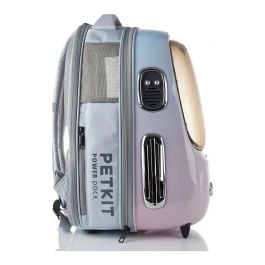 Petkit Breezy2 Katzenrucksack Transporttasche - Transportín Rígido de Mochila con Ventilador para Gatos y Mascotas Pequeñas, Carga Frontal, Rosa Degradado
