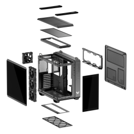Asus TUF GAMING GT502 Horizon TG ARGB Black Midi Tower PC Negro, 3x120mm Ventiladores, ARGB, 90DC0090-B19020 Asus TUF GAMING GT502 Horizon TG ARGB Black Midi Tower PC Negro, 3x120mm Ventiladores, ARGB, 90DC0090-B19020