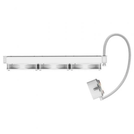 Hiditec Refrigeración Líquida LQ360 Blanco Alto Rendimiento con 3 Ventiladores ARGB 120mm FDB y Bomba Aluminio