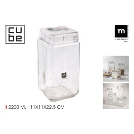 La Mediterranea Tarro de Vidrio Cube 2200 ml (12 Unidades) Precio: 50.49999977. SKU: B1H9S2SRQK