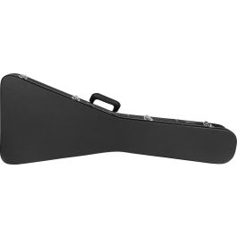 GATOR Estuche Rígido de Madera Deluxe para Guitarra Eléctrica Flying V Negro – Protección Robusta (4,63 kg)