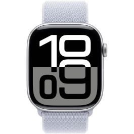Apple Watch Series 10 GPS + Cellular 46mm Caja Aluminio Plata con Correa Deportiva Azul Cloud