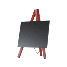 Liderpapel Pizarra Negra Caballete Madera para Rotuladores Tipo Tiza, Juego 3 Unidades, 15x13cm