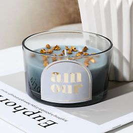 The Concept Factory Kit Hacer Vela Piedras Doradas Colección Bougie Material Vidrio Cristal Máquina