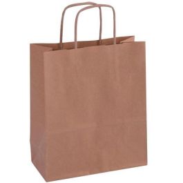Apli Bolsa Con Asas Papel Kraft 18x8x21 cm Marrón -50U- Precio: 15.49999957. SKU: S8401032