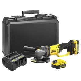 Amoladora 125 mm - Litio 18V - 2 Baterías 4Ah - STANLEY FATMAX V20 - SFMCG400M2K-QW Precio: 296.49999962. SKU: B1AD3T2TY9