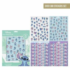 Cerdá Pack Pegatinas Stitch 18x25x0.1 cm - Set de Adhesivos Decorativos Infantiles Azules para Niños y Niñas, Edad 3+ Años