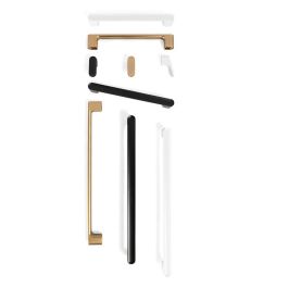 Viefe Pomo Zamak Modelo Luv 17x51 Níquel Cepillado, Blanco Mate, Negro Mate, Latón Cava