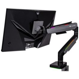 Thermaltake GEA-MSR-SMSBLK-01 Soporte Monitor Gaming RGB Brazo con Resorte de Gas 17"-49" 20kg Negro