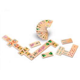 Cayro Domino Animales de Madera | Juego de Mesa Educativo para Niños +2 Años | 2 Jugadores | Múltiples Idiomas: ES, EN, FR, DE, IT, PT