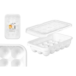 Huevera de plástico Kinvara 15 huecos, blanco transparente, 17.5x7x28.5 cm (12 Unidades) Precio: 26.49999946. SKU: B1JFP89YB4