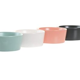 DKD Home Decor Aperitivo Scandi Set de 5 Piezas Multicolor Natural de Bambú y Porcelana 20x20x14 cm Apto Microondas Lavavajillas