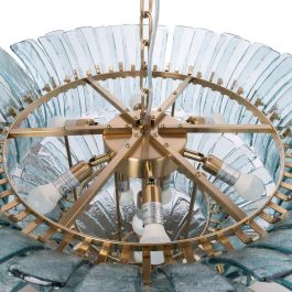 Lámpara Techo Verde Cristal Iluminación 70 X 70 X 56 cm