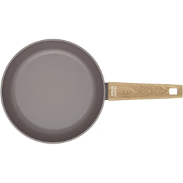 Arthur Martin Juego de 3 sartenes AM1052 aptas inducción, revestimiento cerámico Ø 20-24-28 cm, color topo