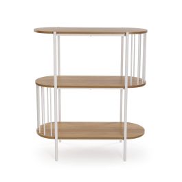 Versa Estantería Neyla 95 cm - 34x80x95 cm, Melamina y Metal
