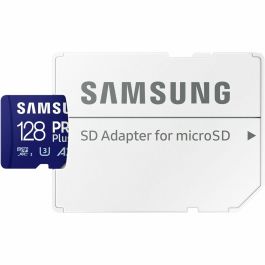 Tarjeta de Memoria Micro SD con Adaptador Samsung MicroSDHC PRO Plus 128GB