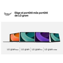 LG Gram 14ZD90RU-G.AX55B Portátil 14" WUXGA Intel Core i5-1334U 16GB RAM 512GB SSD Ultraligero 24.5h Batería FreeDOS Negro