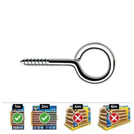 Celo Din hc Hembrilla roscada cerrada ø4,0 x 50 mm zincado caja 250 uds Precio: 19.49999942. SKU: S7903050