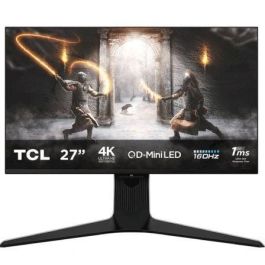 Monitor Gaming TCL 27R83U 27"/ 4K/ 1ms/ 160Hz/ VA/ Regulable en altura/ Blanco y Negro Monitor Gaming TCL 27R83U 27"/ 4K/ 1ms/ 160Hz/ VA/ Regulable en altura/ Blanco y Negro