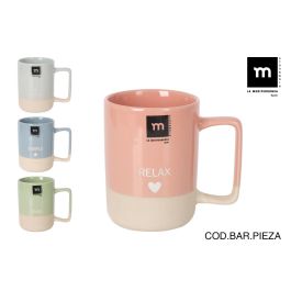 Inde Mug Jumbo "Simple&Good" 380 cc - Taza de cerámica ø8.2x11 cm (16 Unidades) Precio: 30.89000046. SKU: B12EFC6ZFL