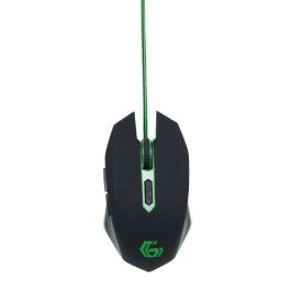 GEMBIRD Ratón Gaming Ergonómico con Cable de Nylon, Resolución 2400 DPI - para Videojuegos