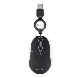 NGS SIN Ratón Óptico USB con Cable, 1000 DPI, 3 Botones, Retráctil, Negro Precio: 6.50000021. SKU: S0204174
