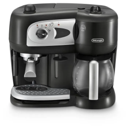 Delonghi BCO261B.1 Cafetera Espresso Combinada con Bomba, 15 Bares, Monodosis y Café Molido, Blanco y Negro Precio: 142.78999944. SKU: B1J27RVWFB