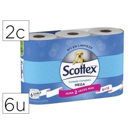 Papel Higienico Scottex Megarrollo Doble Largo 2 Capas Paquete De 6 Rollos Precio: 5.50000055. SKU: B16NCQ8BW5