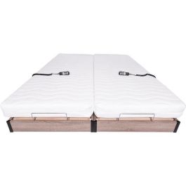 Conjunto colchón relax + somier eléctrico 2x90x200 - Espuma - Firme - TALCA Hecho en Francia Conjunto colchón relax + somier eléctrico 2x90x200 - Espuma - Firme - TALCA Hecho en Francia