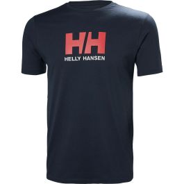 Camiseta de Manga Corta Hombre LOGO Helly Hansen 33979 597 Azul marino