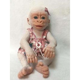 Muñeco gorila bebé albino con chupete y vestido 29 cm - modelos surtidos Muñeco gorila bebé albino con chupete y vestido 29 cm - modelos surtidos